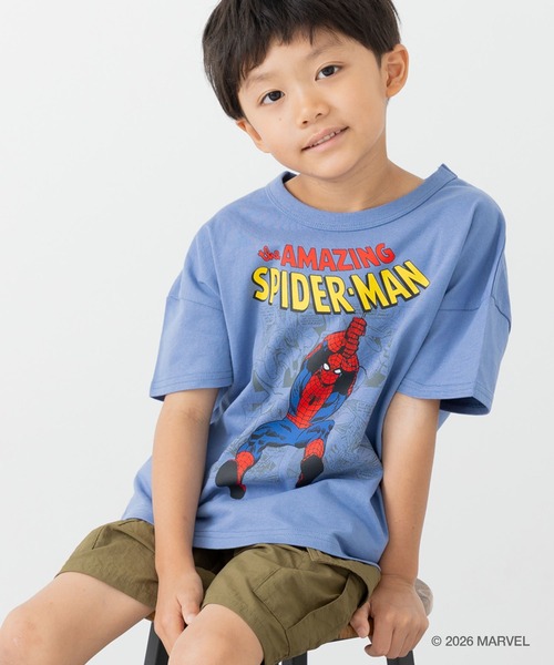 MARVEL（マーベル）の「〈スパイダーマン〉半袖Tシャツ（Tシャツ/カットソー・キッズ・チャコールグレー/ブルー/グレイッシュブルー/ホワイト・100cm/110cm/120cm/130cm/140cm）」の18枚目の写真