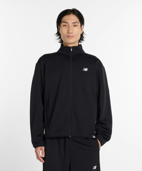 NEW BALANCE(ニューバランス)の「ニューバランス New Balance ニットトラックジャケット(ジャージ・メンズ・ネイビー/ベージュ/ブラック・S/M/L/LL/3L)」の1枚目の写真