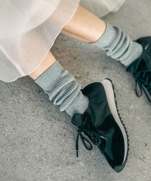 LEPSIM（レプシィム）の「ソフトルーズソックス　644672（ソックス/靴下・レディース・ブラック/グレー/オフホワイト・ONE SIZE）」の3枚目の写真