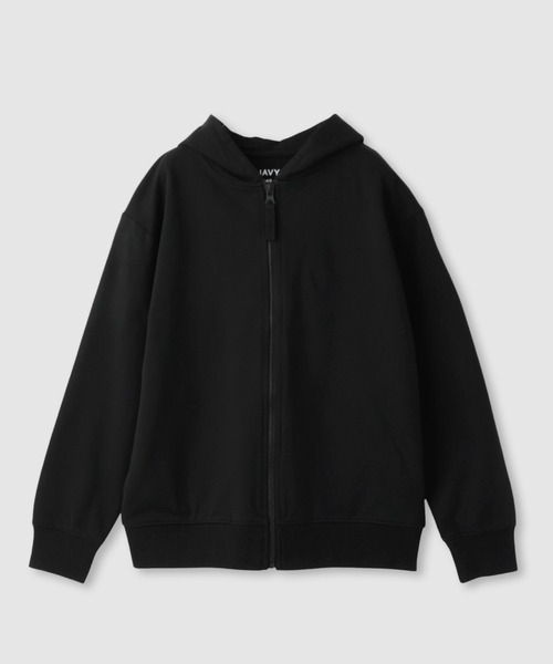 ネイビー 裏毛素材 フロントジップ パーカー　最終値下げ セール】NAVY ミニ裏毛ZIPパーカー（パーカー）｜NAVY（ネイビー）の