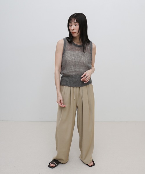 select MOCA(セレクトモカ)の「ツータックイージーパンツ(その他パンツ・レディース・ベージュ/ブラック/アイボリー・FREE)」の18枚目の写真