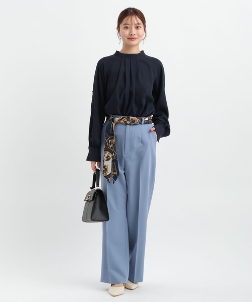 Andemiu（アンデミュウ）の「ソデボタンブラウス656546（シャツ/ブラウス・レディース・クリーム/オフホワイト/ネイビー・FREE）」の13枚目の写真