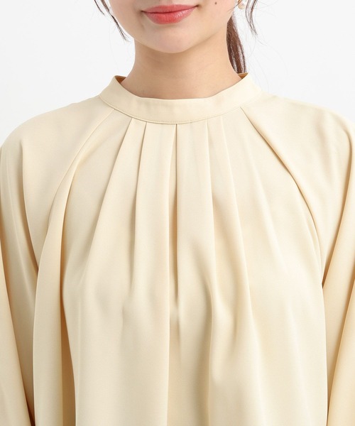 Andemiu（アンデミュウ）の「ソデボタンブラウス656546（シャツ/ブラウス・レディース・クリーム/オフホワイト/ネイビー・FREE）」の21枚目の写真