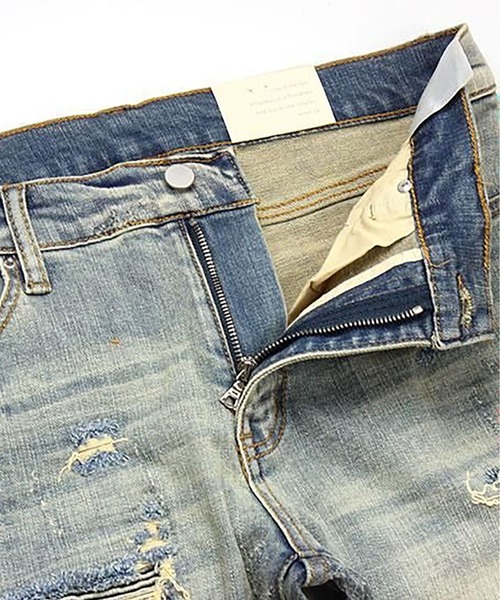 mnml（ミニマル）の「mnml【ミニマル】-X162 SKINNY FIT DENIM（デニムパンツ・メンズ・ブラック系/インディゴブルー・XL/M/L/S）」の15枚目の写真