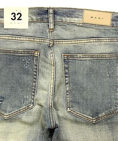 mnml（ミニマル）の「mnml【ミニマル】-X162 SKINNY FIT DENIM（デニムパンツ・メンズ・ブラック系/インディゴブルー・XL/M/L/S）」の18枚目の写真