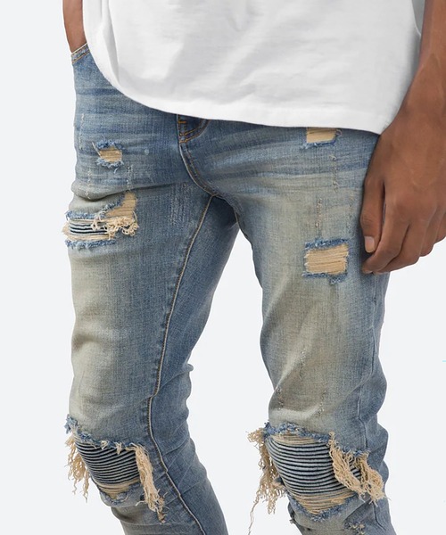 mnml（ミニマル）の「mnml【ミニマル】-X162 SKINNY FIT DENIM（デニムパンツ・メンズ・ブラック系/インディゴブルー・XL/M/L/S）」の20枚目の写真
