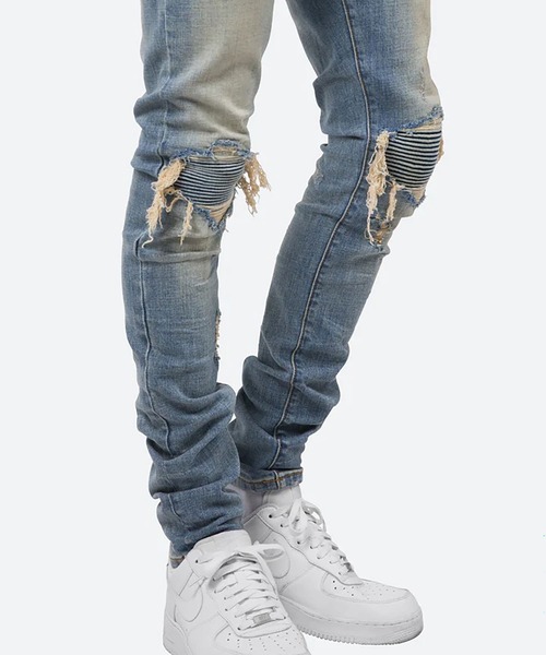 mnml（ミニマル）の「mnml【ミニマル】-X162 SKINNY FIT DENIM（デニムパンツ・メンズ・ブラック系/インディゴブルー・XL/M/L/S）」の3枚目の写真