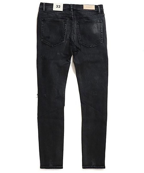 mnml（ミニマル）の「mnml【ミニマル】-X162 SKINNY FIT DENIM（デニムパンツ・メンズ・ブラック系/インディゴブルー・XL/M/L/S）」の5枚目の写真