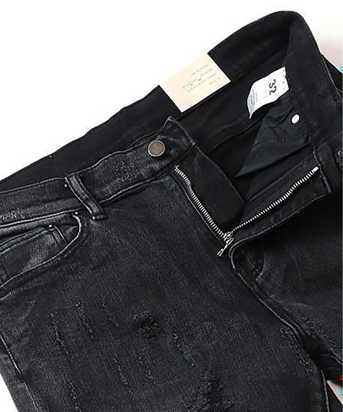 mnml（ミニマル）の「mnml【ミニマル】-X162 SKINNY FIT DENIM（デニムパンツ・メンズ・ブラック系/インディゴブルー・XL/M/L/S）」の6枚目の写真