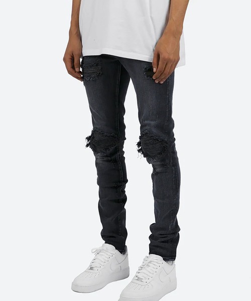 mnml（ミニマル）の「mnml【ミニマル】-X162 SKINNY FIT DENIM（デニムパンツ・メンズ・ブラック系/インディゴブルー・XL/M/L/S）」の10枚目の写真