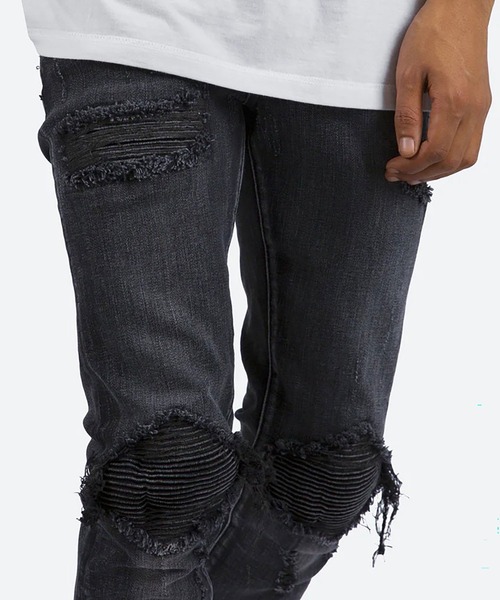 mnml（ミニマル）の「mnml【ミニマル】-X162 SKINNY FIT DENIM（デニムパンツ・メンズ・ブラック系/インディゴブルー・XL/M/L/S）」の11枚目の写真