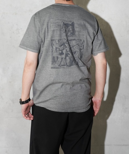 JERZEES(ジャージーズ)の「JERZEES / ジャージーズ "CHESHIRE CAT" SS TEE チェシャ猫 バックプリント ショートスリーブTシャツ(Tシャツ/カットソー・メンズ・ホワイト/ブラック・MEDIUM/LARGE/X-LARGE)」の8枚目の写真