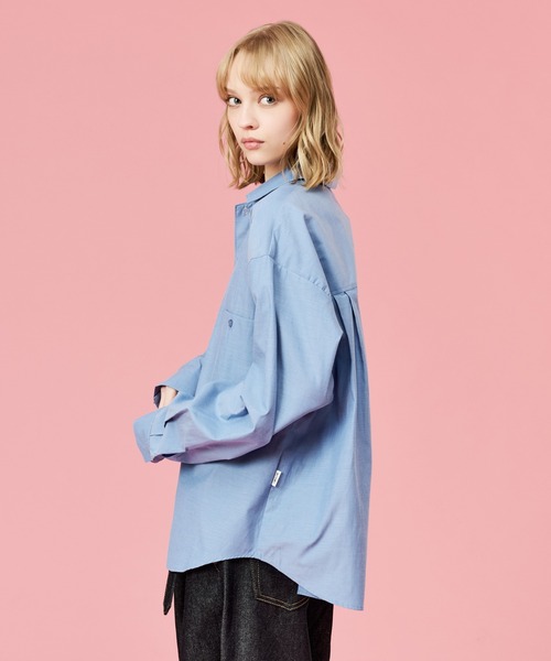 WETTEMPT(ウィテンプト)の「OPEN COLLAR CHAMBRAY SHIRT / オープンカラーシャンブレーシャツ(シャツ/ブラウス・メンズ・グレー/ブルー・SMALL/MEDIUM/LARGE)」の20枚目の写真