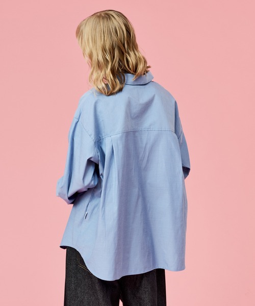 WETTEMPT(ウィテンプト)の「OPEN COLLAR CHAMBRAY SHIRT / オープンカラーシャンブレーシャツ(シャツ/ブラウス・メンズ・グレー/ブルー・SMALL/MEDIUM/LARGE)」の21枚目の写真