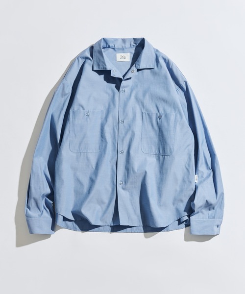 OPEN COLLAR CHAMBRAY SHIRT / オープンカラーシャンブレーシャツ
