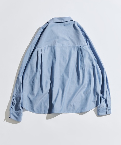 OPEN COLLAR CHAMBRAY SHIRT / オープンカラーシャンブレーシャツ