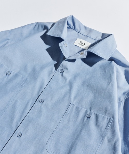 OPEN COLLAR CHAMBRAY SHIRT / オープンカラーシャンブレーシャツ