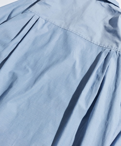 WETTEMPT(ウィテンプト)の「OPEN COLLAR CHAMBRAY SHIRT / オープンカラーシャンブレーシャツ(シャツ/ブラウス・メンズ・グレー/ブルー・SMALL/MEDIUM/LARGE)」の15枚目の写真