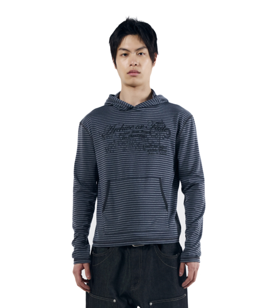 AAKAM（アーカム）の「Linear Pattern Hooded Long Sleeve (Gray)（パーカー・レディース・その他・1/2）」の10枚目の写真