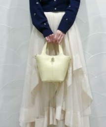 オリジナルフラワーモチーフ金具 ハンドバッグ