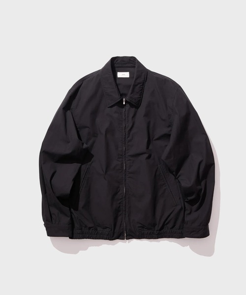 ATON(エイトン)の「【ATON / エイトン】LIGHT TC GABARDINE WASHED HARRINGTON JACKET(ブルゾン・メンズ・ベージュ/ブラック・4)」の2枚目の写真