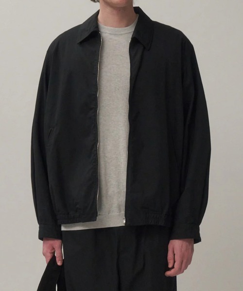 ATON / エイトン】LIGHT TC GABARDINE WASHED HARRINGTON JACKET