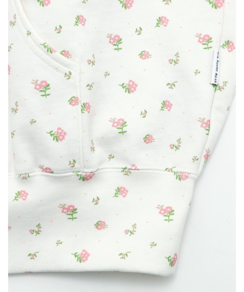 Little sunny bite(リトルサニーバイト)の「【8】【it】【Little Sunny Bite】floral hoodie(パーカー・レディース・ホワイト/ピンク/ブラック・MEDIUM/SMALL)」の10枚目の写真