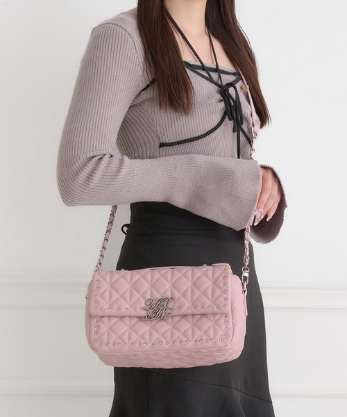 Miridy(ミリディー)の「推し活【オシイロ】ビジューショルダーバッグ(ショルダーバッグ・レディース・ブラック/オレンジ/イエロー/ダークブルー/パープル/グリーン/ピンク/ホワイト/レッド・FREE)」の22枚目の写真