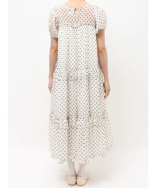 merry jenny（メリージェニー）の「petit flowerフロッキーパフワンピース（ワンピース・レディース・オフホワイト/ブラック・FREE）」の22枚目の写真