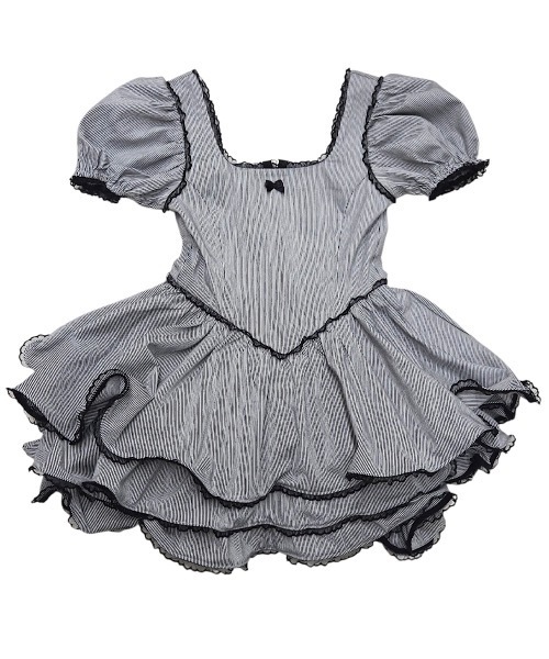 lilLilly（リルリリー）の「デニムフリルワンピース（ワンピース・レディース・ブラック/レッド/インディゴブルー・FREE）」の7枚目の写真