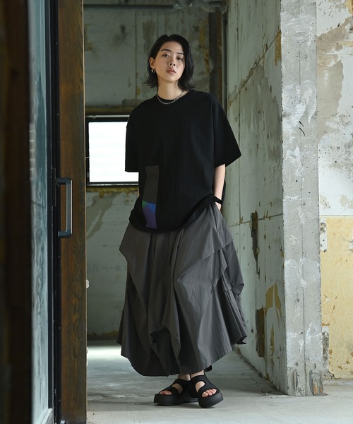 funda mine(ファンダマイン)の「クロマティックTシャツ(Tシャツ/カットソー・レディース・ホワイト/ブラック・1/2)」の8枚目の写真
