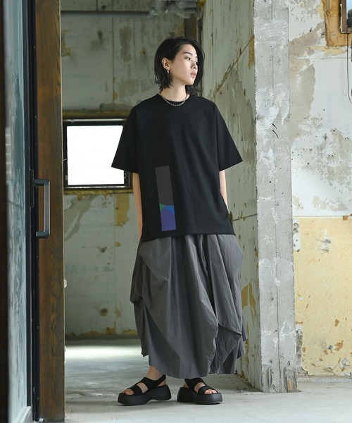 funda mine(ファンダマイン)の「クロマティックTシャツ(Tシャツ/カットソー・レディース・ホワイト/ブラック・1/2)」の12枚目の写真