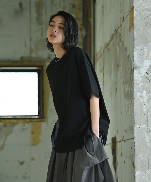 funda mine(ファンダマイン)の「クロマティックTシャツ(Tシャツ/カットソー・レディース・ホワイト/ブラック・1/2)」の7枚目の写真