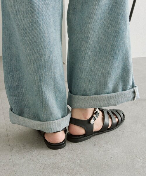 ear PAPILLONNER（イアパピヨネ）の「バックル付きグルカサンダル【SUM1 STYLE(スミスタイル)】（サンダル・レディース・ブラック/ブラウン・SMALL/MEDIUM/LARGE）」の15枚目の写真