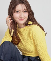 couture brooch | 【アンサンブル可】ダイヤ柄ニット(ニット/セーター)