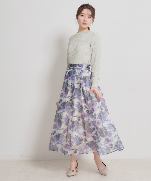 couture brooch（クチュールブローチ）の「【アンサンブル可】ダイヤ柄ニット（ニット/セーター・レディース・ブラック/ライトグレー/イエロー系その他・42/38/36）」の5枚目の写真