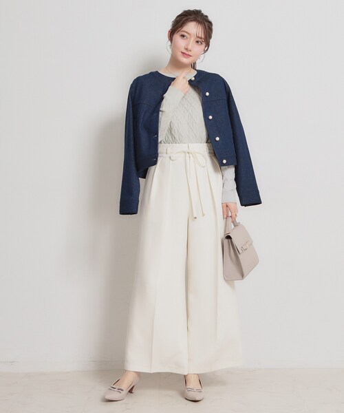 couture brooch（クチュールブローチ）の「【アンサンブル可】ダイヤ柄ニット（ニット/セーター・レディース・ブラック/ライトグレー/イエロー系その他・42/38/36）」の9枚目の写真