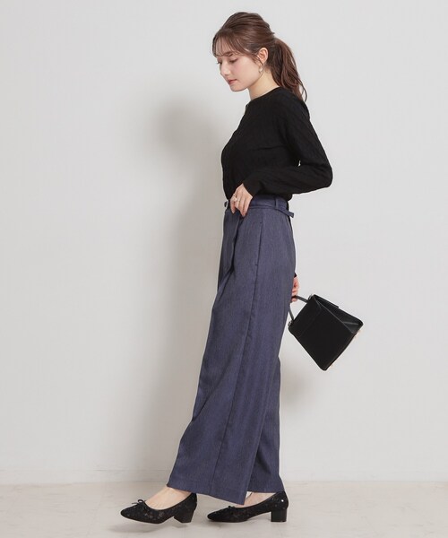 couture brooch（クチュールブローチ）の「【アンサンブル可】ダイヤ柄ニット（ニット/セーター・レディース・ブラック/ライトグレー/イエロー系その他・42/38/36）」の21枚目の写真