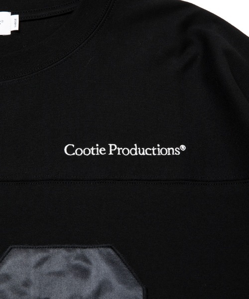 COOTIE PRODUCTIONS（クーティープロダクションズ）の「Plaited Jersey Football L/S Tee（Tシャツ/カットソー・メンズ・ブラック・MEDIUM/SMALL）」の6枚目の写真