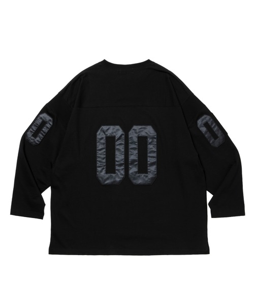 COOTIE PRODUCTIONS（クーティープロダクションズ）の「Plaited Jersey Football L/S Tee（Tシャツ/カットソー・メンズ・ブラック・MEDIUM/SMALL）」の7枚目の写真