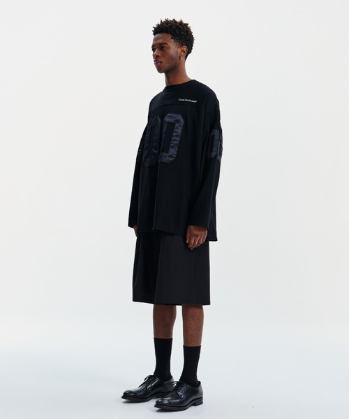 COOTIE PRODUCTIONS（クーティープロダクションズ）の「Plaited Jersey Football L/S Tee（Tシャツ/カットソー・メンズ・ブラック・MEDIUM/SMALL）」の3枚目の写真