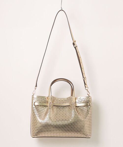 MICHAEL KORS(マイケルコース)の「CARSON MD CZ SATCHEL Satchel(ハンドバッグ・レディース・ゴールド系・FREE)」の2枚目の写真