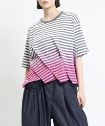 gomme | グラデーションタックＴ(Tシャツ/カットソー)