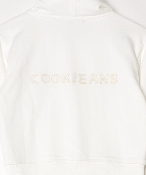 COOK JEANS(クックジーンズ)の「カットオフスウェットジップパーカー(パーカー・レディース・ウッドランド/ホワイト/ブラック・FREE)」の10枚目の写真