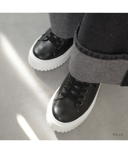 Pointer(shoes)(ポインター)の「【日本製・本革】レースアップ厚底ソールスニーカー(スニーカー・レディース・グレー系その他/ホワイト/ブラック/シルバー・22.5cm/24.5cm/24cm/23.5cm/23cm)」の20枚目の写真