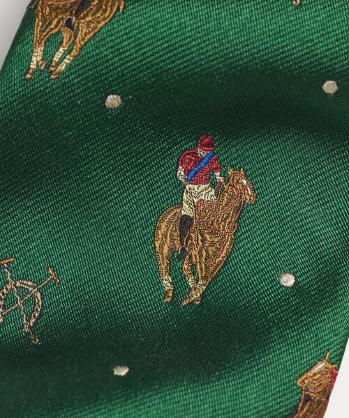 POLO RALPH LAUREN（ポロ ラルフ ローレン）の「エクエステリアン シルク ネクタイ（ネクタイ・メンズ・グリーン・ONE）」の4枚目の写真