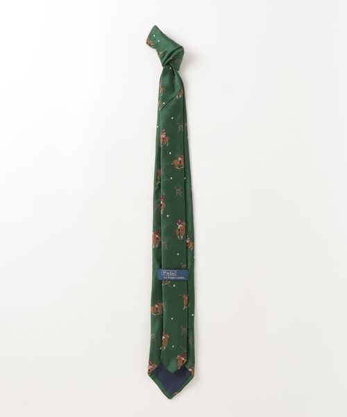 POLO RALPH LAUREN（ポロ ラルフ ローレン）の「エクエステリアン シルク ネクタイ（ネクタイ・メンズ・グリーン・ONE）」の2枚目の写真