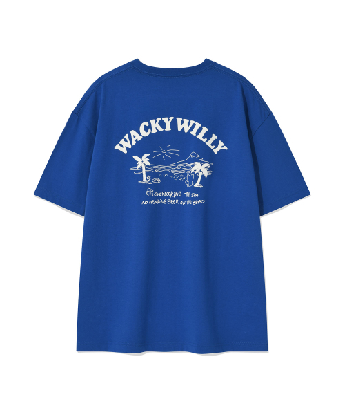 Wacky WiLLy(ワッキーウィリー)の「ビーチグラフィックバカンス半袖Tシャツブルー(Tシャツ/カットソー・レディース・その他・SMALL/MEDIUM/LARGE/X-LARGE)」の3枚目の写真