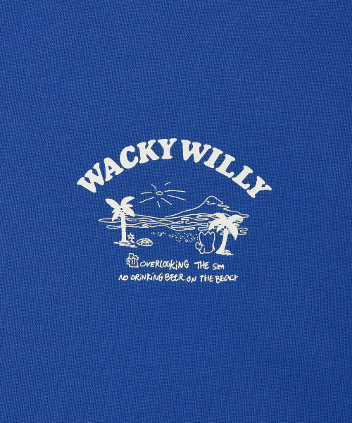 Wacky WiLLy(ワッキーウィリー)の「ビーチグラフィックバカンス半袖Tシャツブルー(Tシャツ/カットソー・レディース・その他・SMALL/MEDIUM/LARGE/X-LARGE)」の5枚目の写真