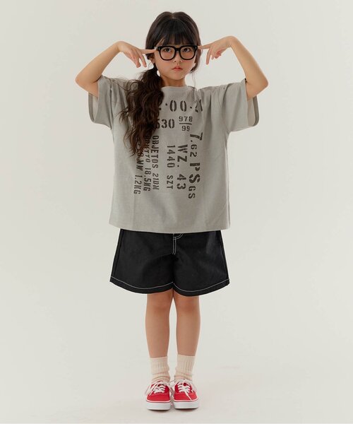 BREEZE（ブリーズ）の「【WEB限定】KUDOZ.B ステッチ配色ハーフパンツ（その他パンツ・キッズ・オフホワイト/ブラック/ネイビー/パープル/イエロー・90/100/110/120/130/140/150/160）」の6枚目の写真